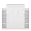 Lit escamotable double avec tablettes et DEL