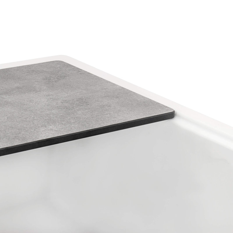 29.5'' L Double Bowl Granite Kitchen Sink, White