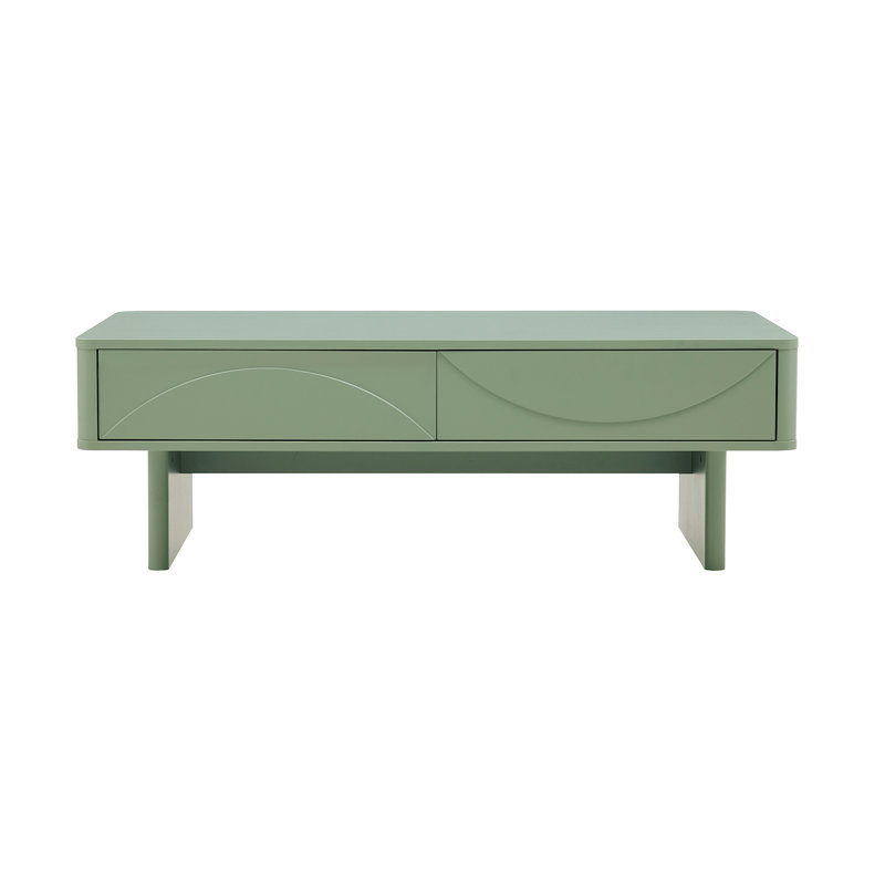 Table basse de 47 po en vert sauge Ella (table incluse seulement), Vert