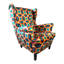 Headrick Velvet Wingback Chair