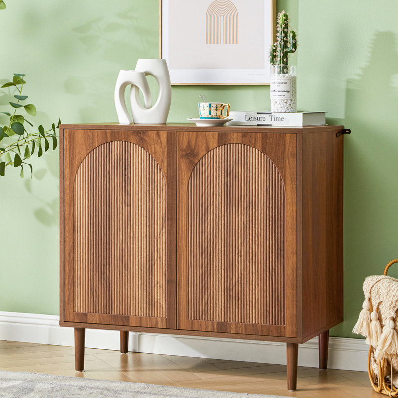 GrimOrie 2-Door Accent Cabinet (30.7" W), Brown