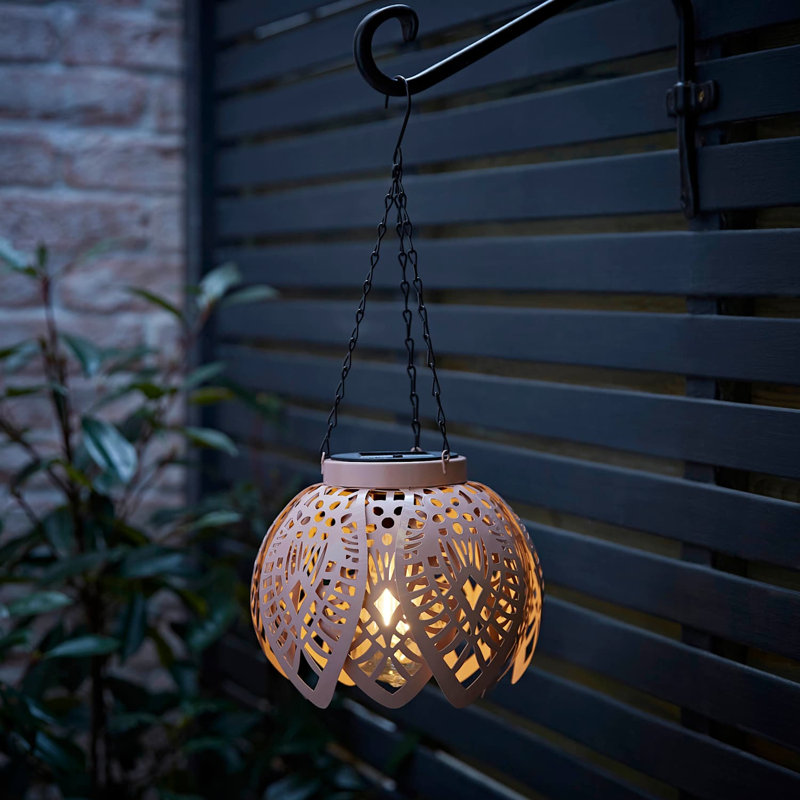 Outdoor Hanging Lantern, Pink