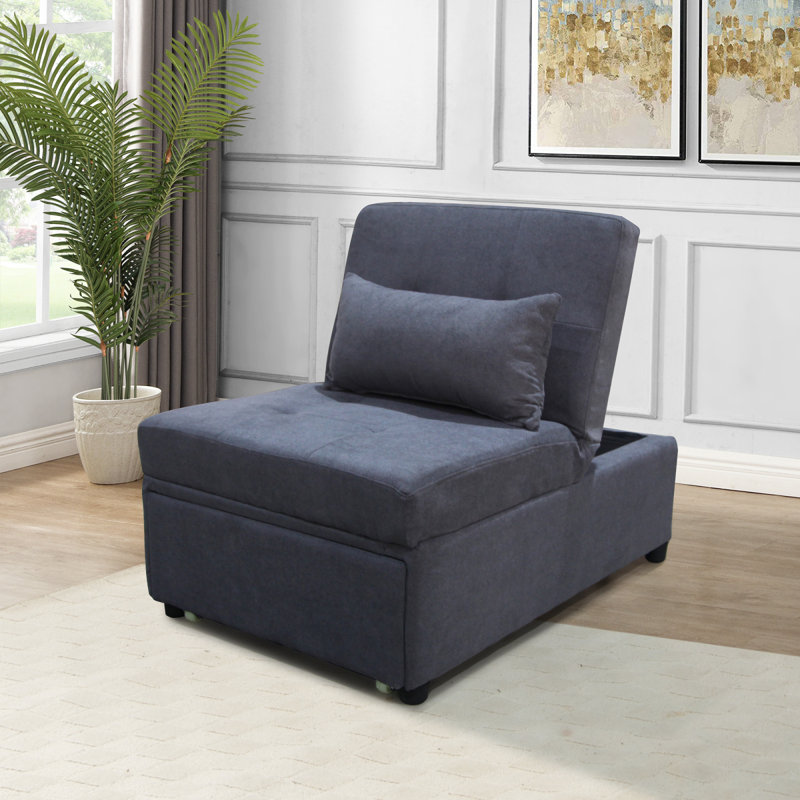 Canapé-lit pliant polyvalent pour tous les espaces et tout le confort, Gris foncé