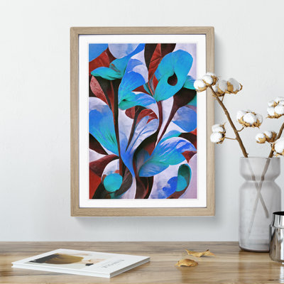 Modern Abstract Floral No.5 - Framed Print