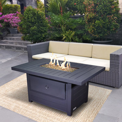 Sunbeam Serenity Aluminum Propane/Natural Gas Fire Pit Table
