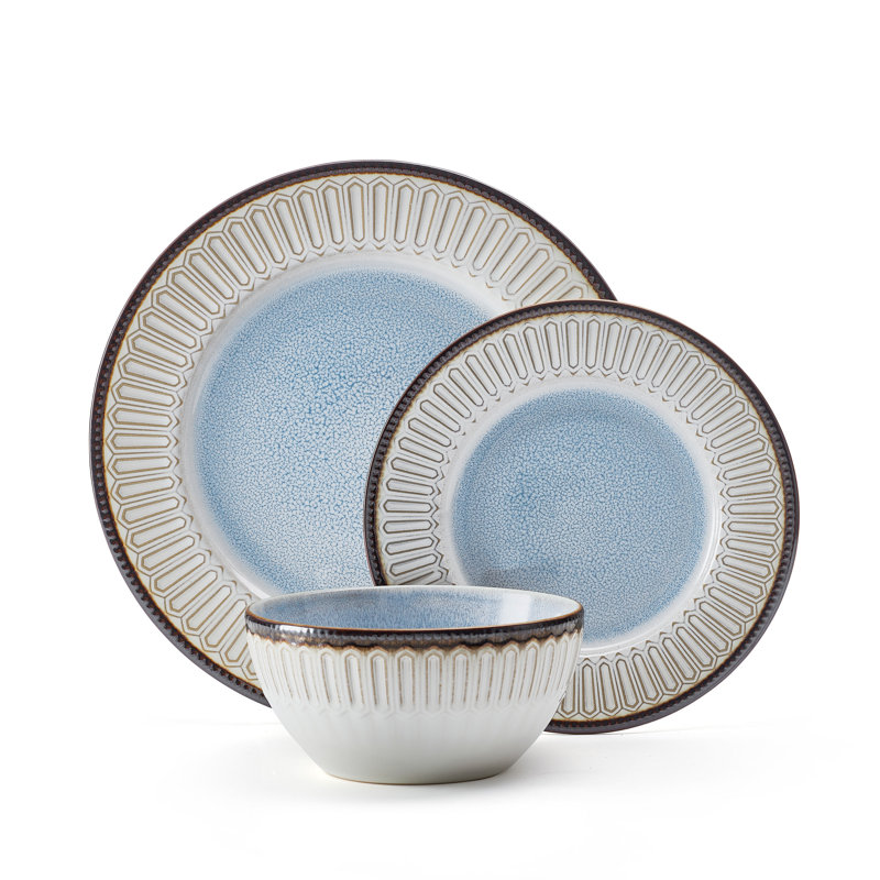 Pfaltzgraff Clara 12-Piece Stoneware Dinnerware Set, Service for 4