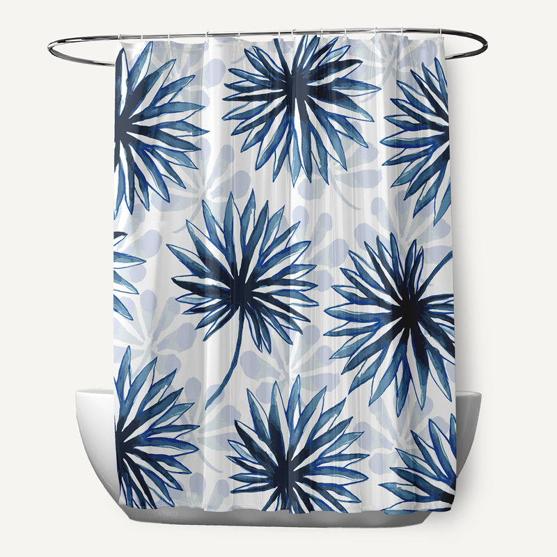 Stalbridge Floral Shower Curtain, Blue