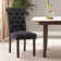 Chaises d'appoint en bois touffetées Bookout