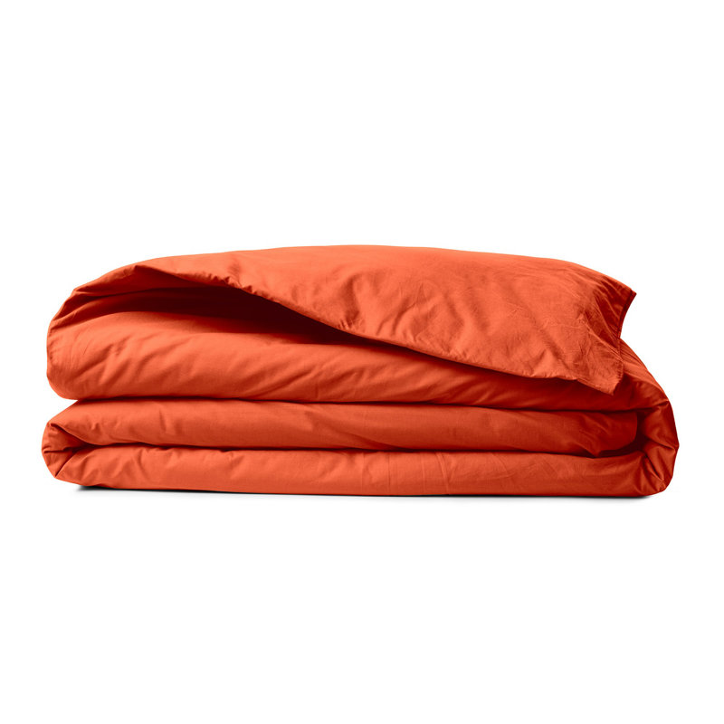 Luxury Tile Red Quilt Cover (Double Size, 79 x 79 inches) | 100% Cotton Ranforce, 145 Thread Count | Machine Washable, Button Closure | Soft and Durable Bedding for a Cozy Bedroom Decor