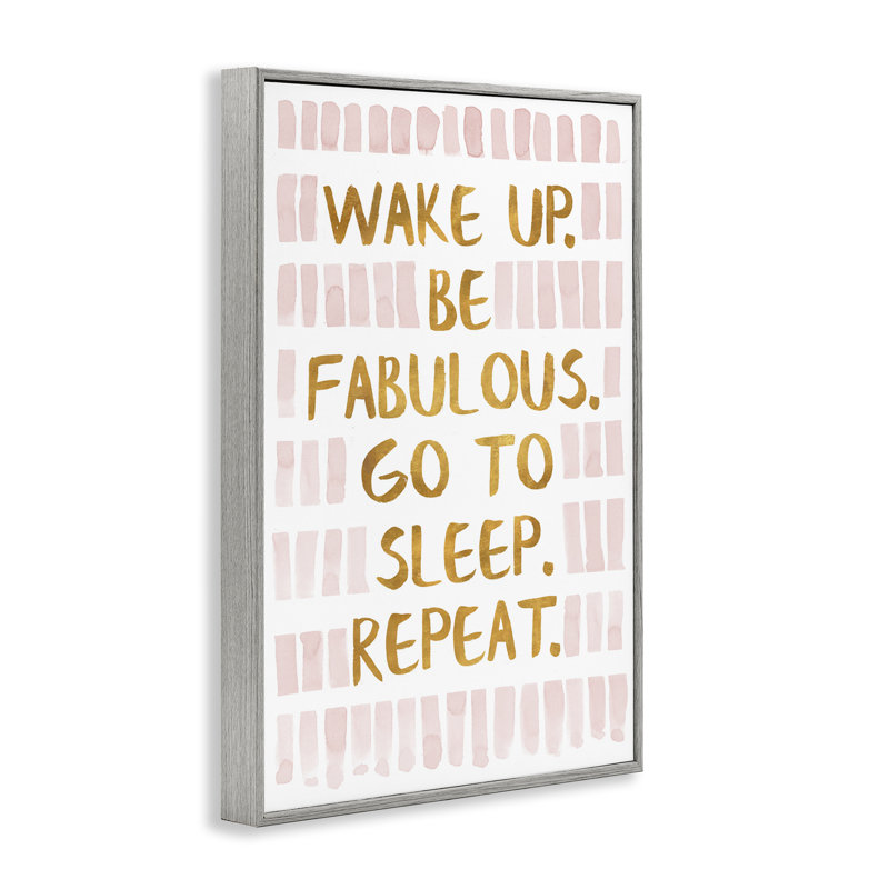 «Wake Up Be Fabulous», estampe numérique encadrée par SD Graphics Studio, Estampe numérique Farmhouse, H 18 po x l 12 po
