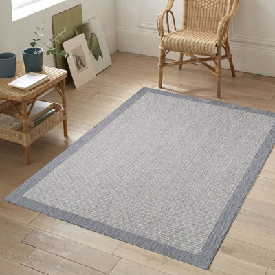 High-Quality Area Rug, Grey, 6.6 x 9.5 Feet | 100% Polypropylene, 1.6 lbs/sq ft, 67,200 Thread Points | Durable, Easy to Clean with Spot Remover | Perfect for Living Rooms, Bedrooms & Modern Décor