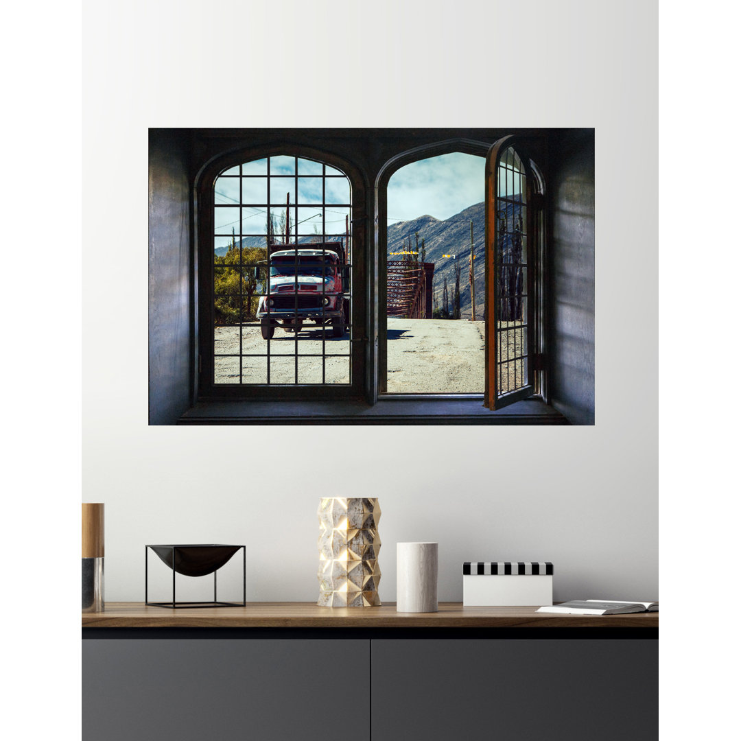 Wandtattoo Iron Window und Truck