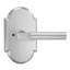 Bravura 845-G2 Sumpter Privacy Lever on Arched Rose in Satin Nickel