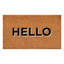 Tapis d'entrée extérieur antidérapant Retro Block Hello-92409209