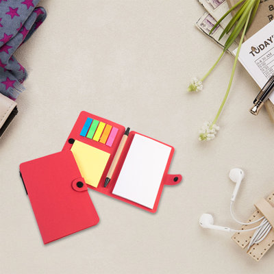 Bouton Stickyss Notes avec stylo auto-adhésif bloc-notes bloc-notes pour le bureau scolaire planificateur journal fournitures d'écriture 10 ml