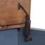 Table basse à plateau relevable de 40 pouces, aucun assemblage requis, finition bleue en velours côtelé