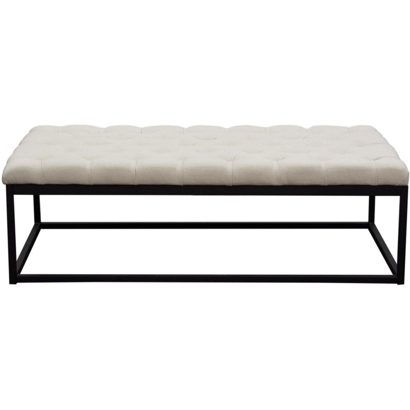 Banc de salle à manger Îleen, 19" H x 58" lx 28" D, Gris