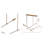 Transitional 8 Light Brass Linear Chandelier