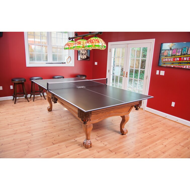 Joola Table Tennis Conversion Top - Full Sized MDF Ping Pong Table Top for Pool Table and Billiards with Foam Backing and Net Set