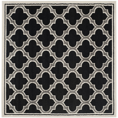 Ammundsen Geometric Anthracite/Ivory Area Rug