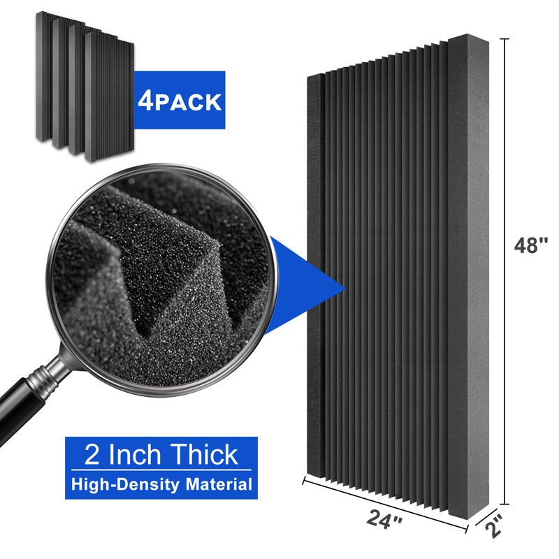 High-Density Acoustic Soundproofing Foam Panels