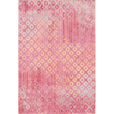 Tapis rose / doré Kyng
