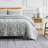 Infinite Blossom Blue Oversized Microfiber Comforter Set with matching shams Easy care-1074330927