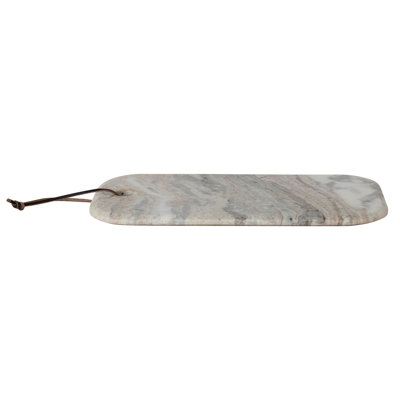 Marble Cheese Serving Board With Leather Tie