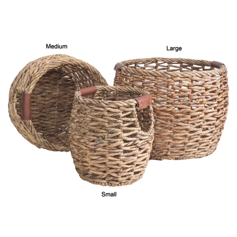 Ensemble de 3 paniers en osier