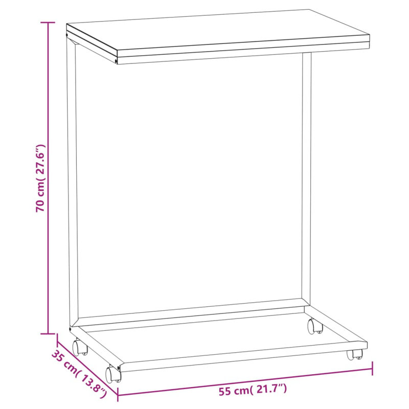 Jasemine Tray Table, Black