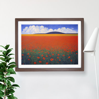 Captivating Poppy Field Flowers - Framed Print