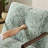 Plush Rabbit Fur Lazy Chair - Rubber Wood Arms, Iron Frame (Living Room/Bedroom)-492150724