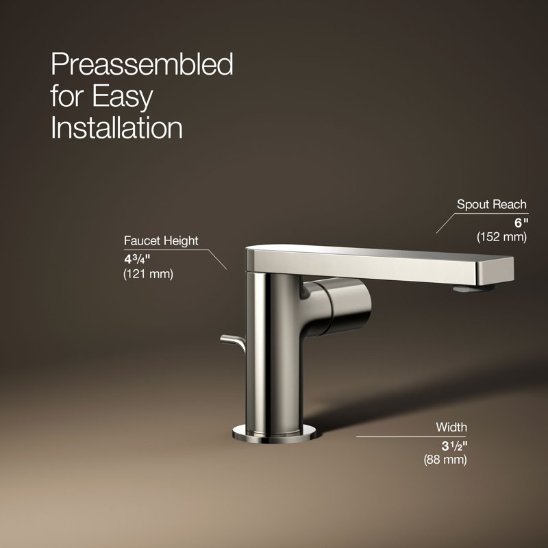 Single-Handle Bathroom Faucet, Vibrant Polished Nickel