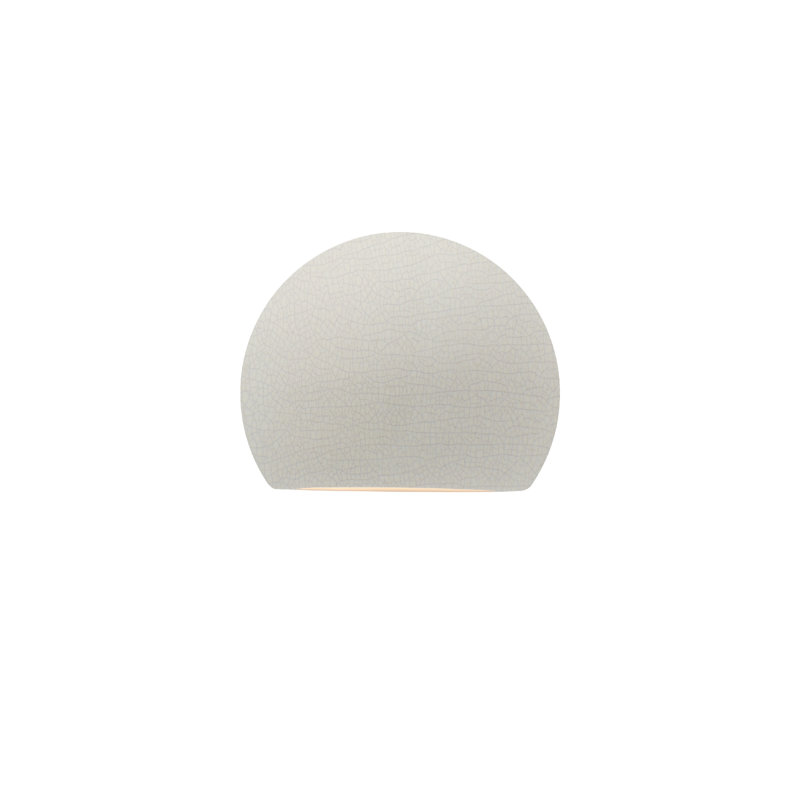 Beda Ceramic LED Wall Light, White Crackle