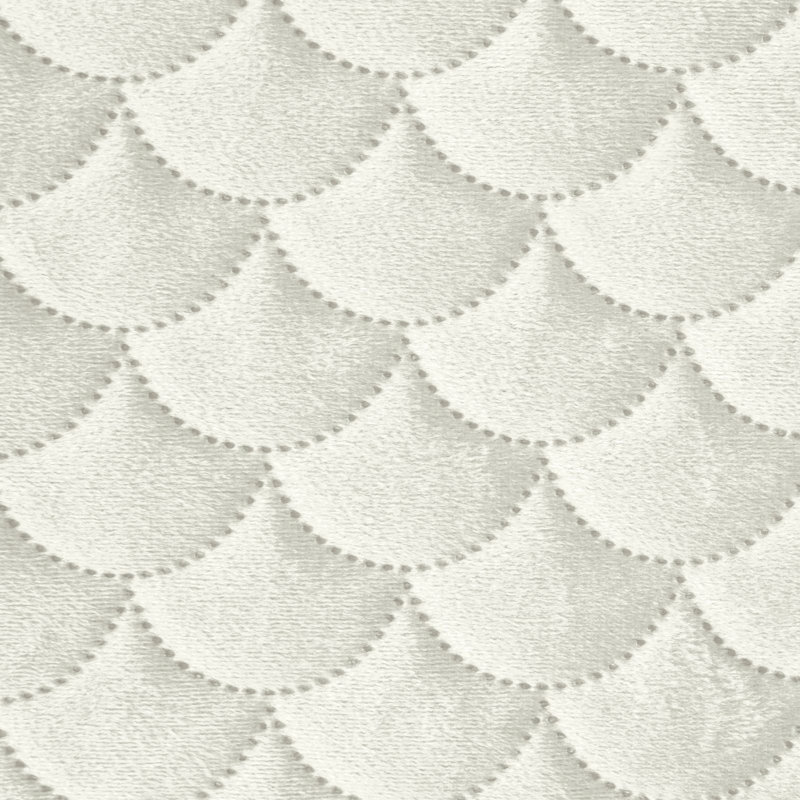 Ried Velvet Solid Colour Bedspread, Cream, W220 x L240cm