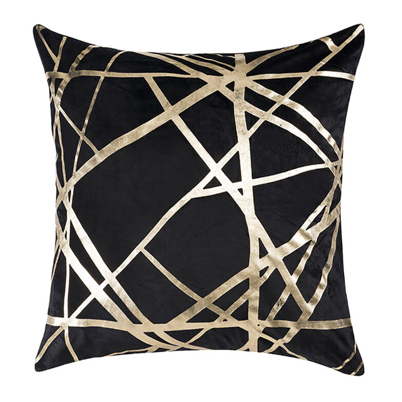 Geo Square Velvet Pillow Cover