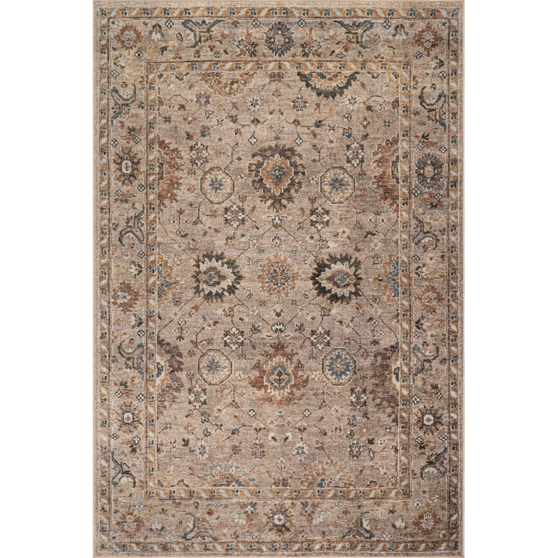  Tapis traditionnel délavé Maelis, Rectangle 4pi x 6 pi