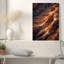 Impression sur toile Layered Red Rock Canyon in Rust and Cream Light-926417164