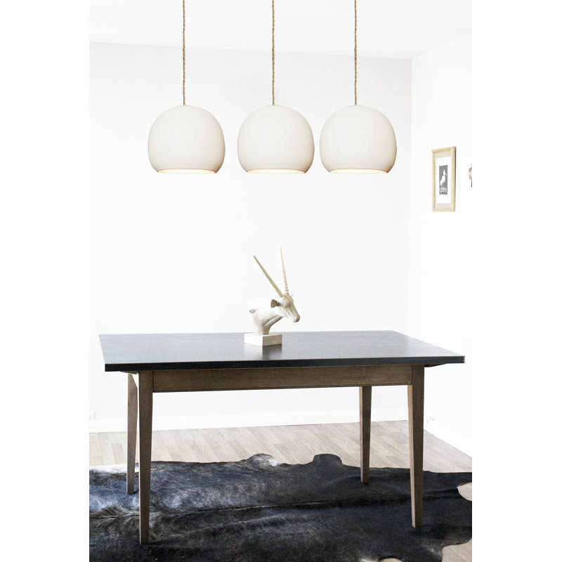 Clay 1 - Light Pendant, Ship Rope, Matte White, 100" H x  5" D