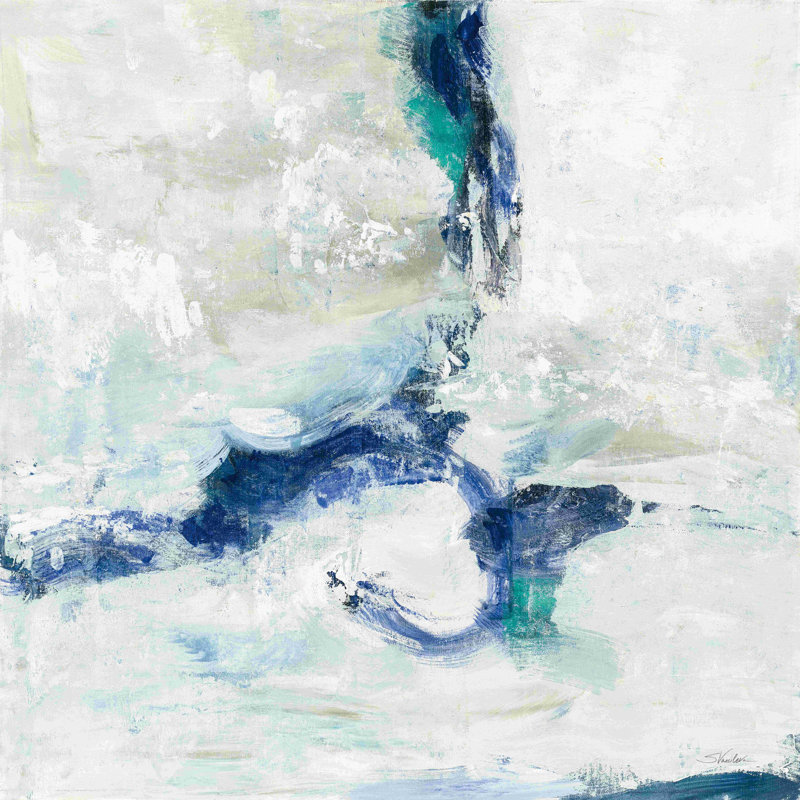 Blanc et bleu / blanc / bleu, H 30 po x l 30 po