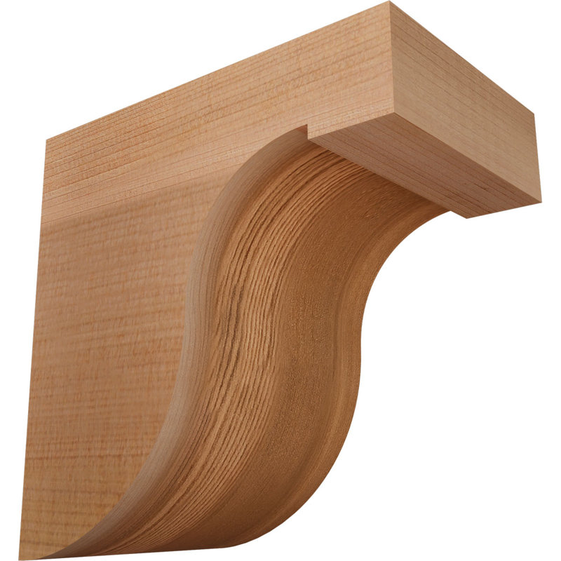 Del Monte Corbel, H 6 po x l 3,5 po x P 6 po, Lisse, Cèdre rouge
