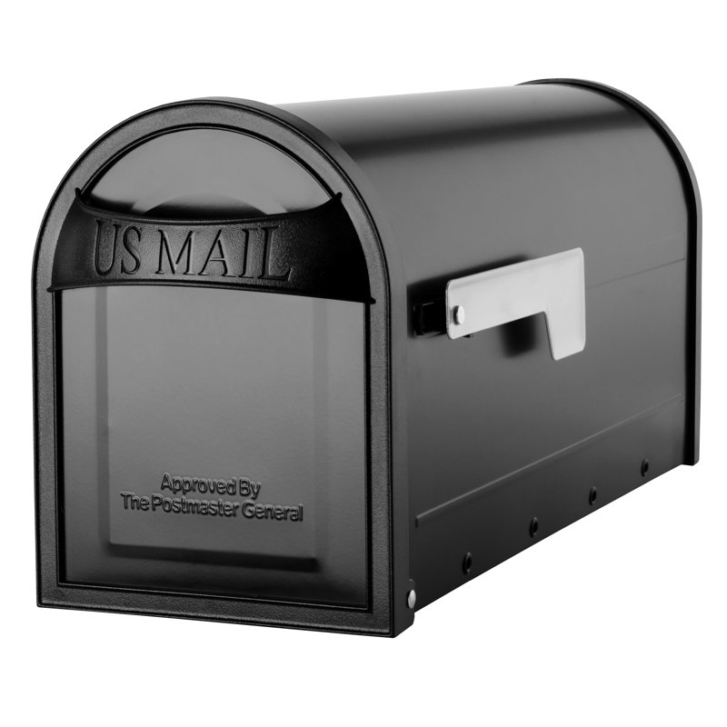 Carlisle Post Mount Mailbox Black