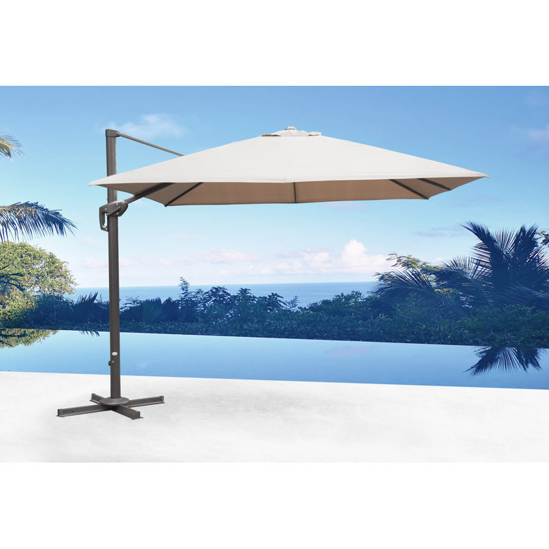 Parasol carré en porte-à-faux 120 po Delcastillo