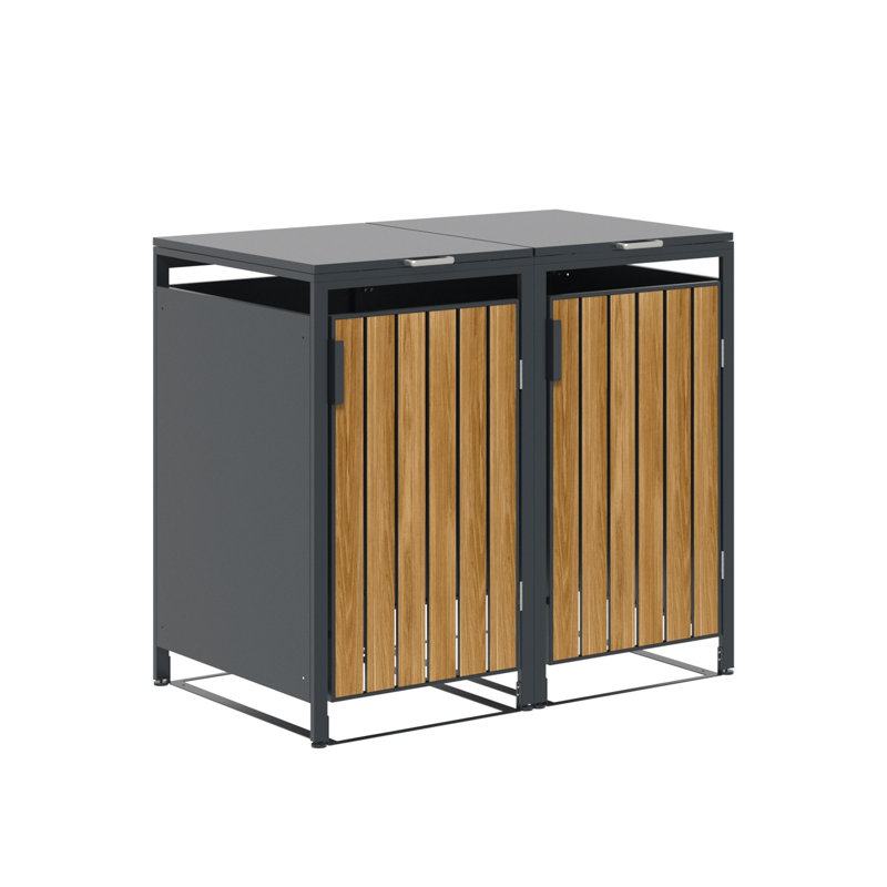 Bilbao Double Bin Store, Gray/Brown