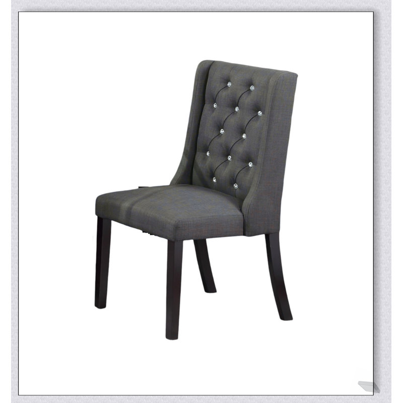 Ensemble de 2 chaises à oreilles capitonnées Modern Modern