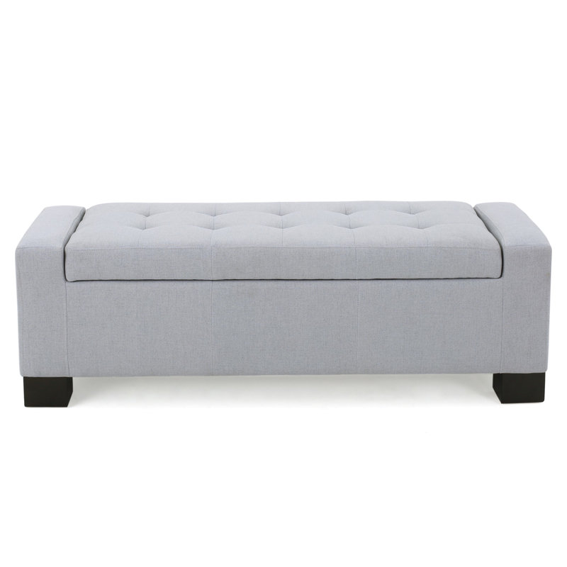 Ottoman Bench, Light Gray
