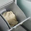 Armoire de trieur de linge inclinable, organisateur de rangement de salle de bain avec panier inclinable à deux compartiments pour un tri efficace et la gestion de l'espace-1934975696