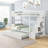 Twin Over Twin Bunk Bed With Trundle And Stairway Storage For Space-Saving Kids' Rooms.