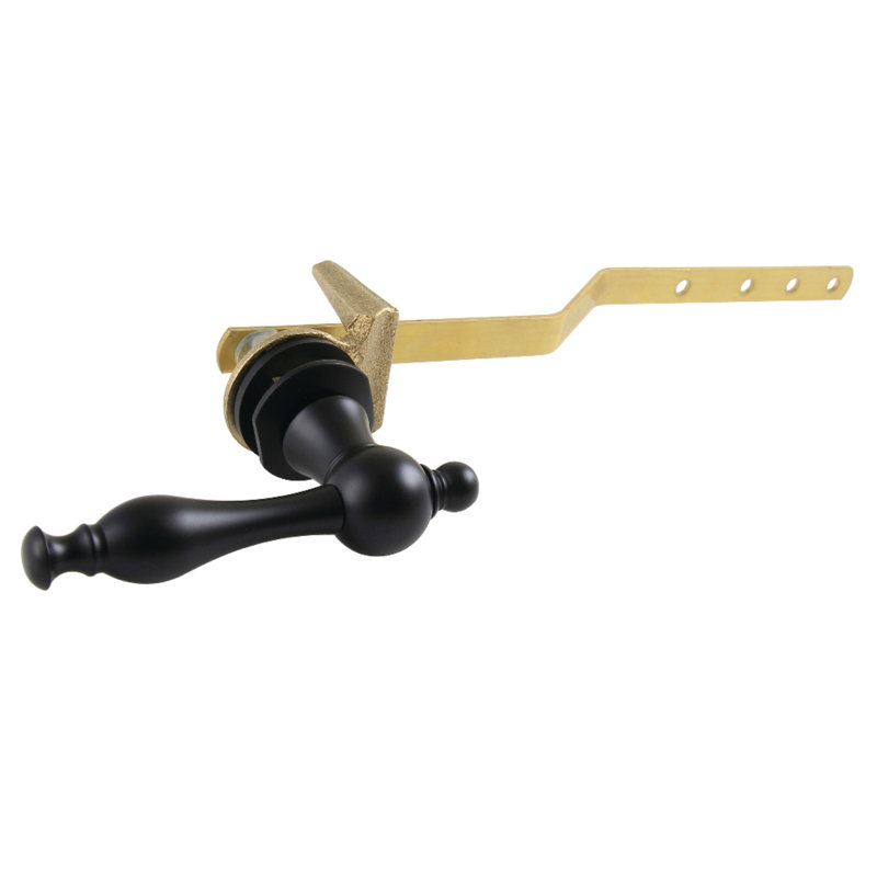 Levier de réservoir de toilette à fixation frontale Kingston Brass Naples, Noir mat