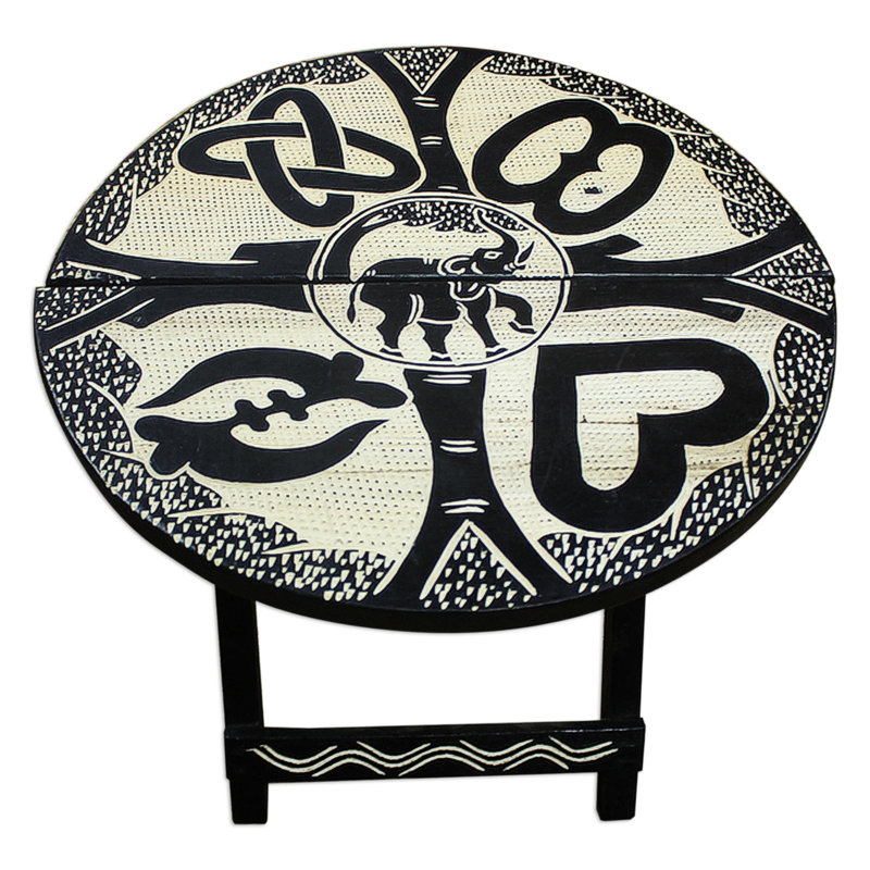 Table de conversation en bois massif